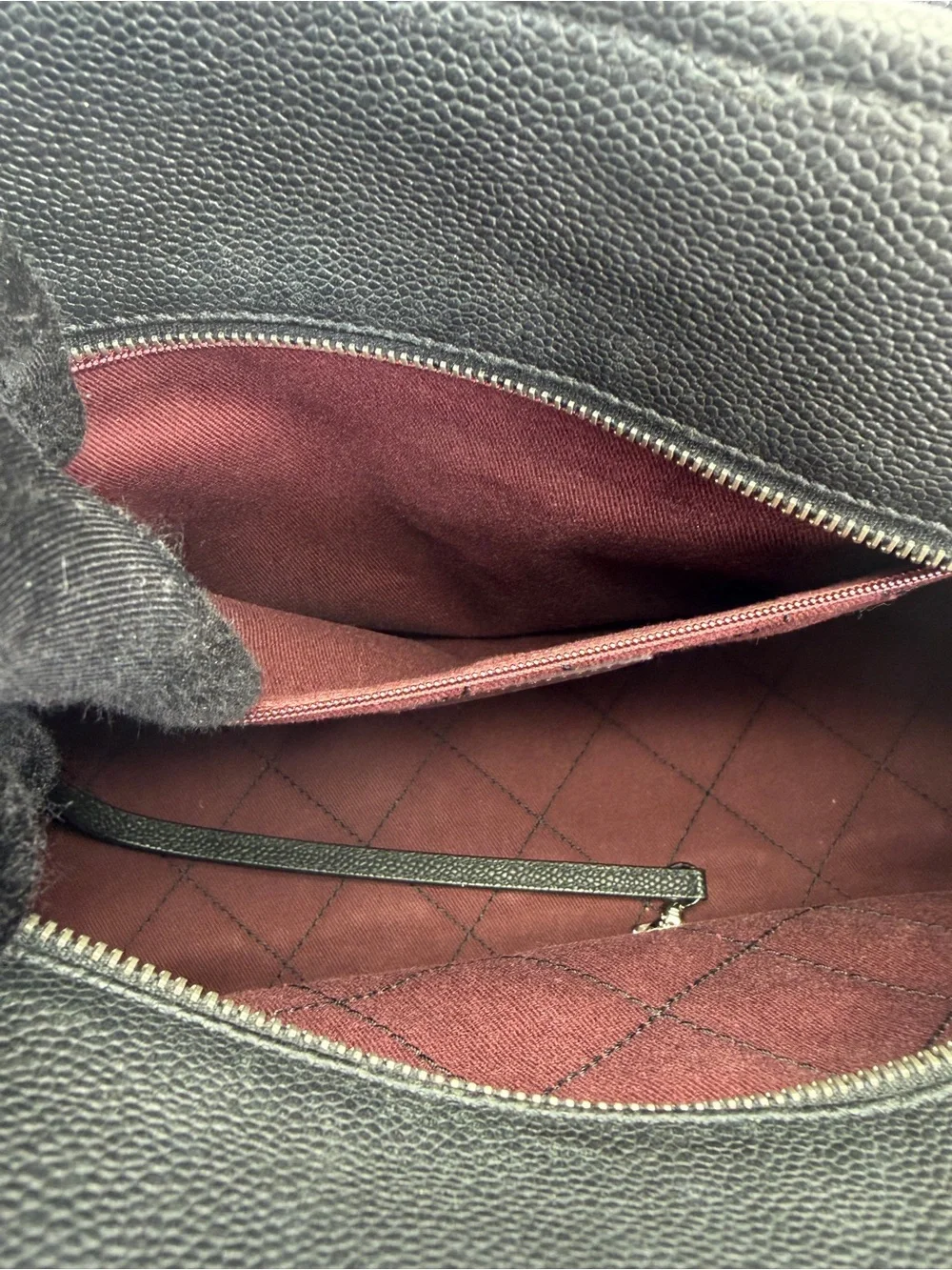 Chanel Deauville Bowling Bag Quilted Caviar Medium
